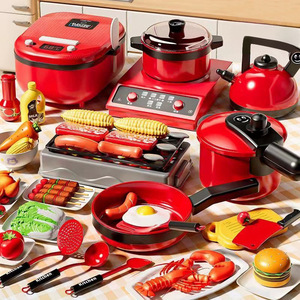 Jouets de jeu de rôle pour filles, mini <span class=keywords><strong>cuisine</strong></span> de <span class=keywords><strong>simulation</strong></span>, ustensiles de <span class=keywords><strong>cuisine</strong></span> pour enfants qui peuvent cuisiner, puzzle de fruits, jouets joyeux - Product Image 4