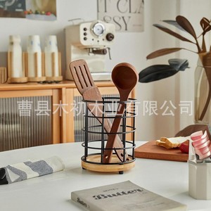Soporte multifuncional para palillos con cuchara para sopa, soporte para palillos, caja de almacenamiento para utensilios de cocina, cuchara para colgar en la pared - Product Image 3