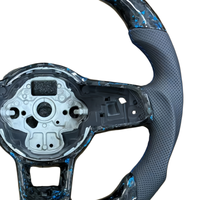 Geschmiedetes Carbon-Leder Sportlenkrad für Volkswagen Tiguan Jetta GTI Bora Santana Caddy Golf 7 6 MK7 MK7.5 MK6