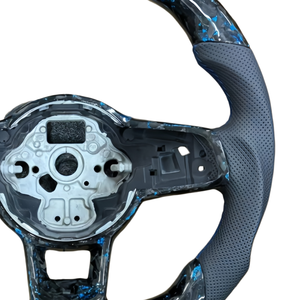 Volante Deportivo de Fibra de Carbono y Cuero para Volkswagen Tiguan, Jetta, <span class=keywords><strong>GTI</strong></span>, <span class=keywords><strong>Bora</strong></span>, Santana, Caddy, Golf 7, 6, MK7, MK7.5, MK6 - Product Image 4
