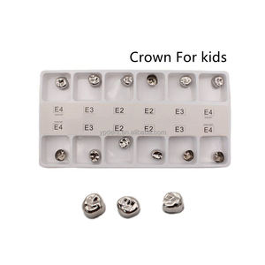 Orthdent 12 pièces/boîte <span class=keywords><strong>dentaire</strong></span> préformé métal <span class=keywords><strong>couronne</strong></span> <span class=keywords><strong>molaire</strong></span> temporaire adulte/enfants couronnes acier inoxydable dentisterie laboratoire outil consommables - Product Image 4
