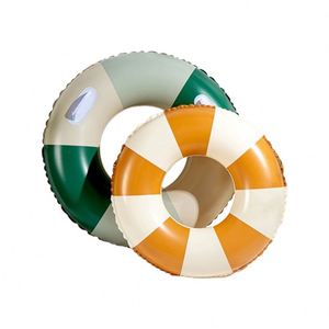 Custom Logo Large Swim Printed White Adult Kids Pvc Inflatable Swimming Tube Pool <b>Ring</b> for Summer - Product Image 3