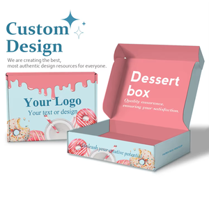 Caja de Cartón Corrugado Impresa Personalizada, Plegable, de Lujo, para Regalos, Envío Plano, para Galletas, Bocadillos, Postres, Venta al Por Mayor - Product Image 5