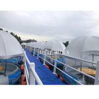 Barbecue flottant Restaurant Party Grill Boat Parc aquatique multifonctionnel Loisirs électriques Bbq Donut Boat