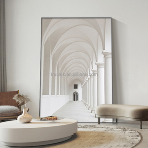 Quadro da Parete Moderno <span class=keywords><strong>di</strong></span> Lusso con Stampa Digitale 3D ad Acquerello in Stile Nordico con Cornice in Lega <span class=keywords><strong>di</strong></span> Alluminio - Product Image 5