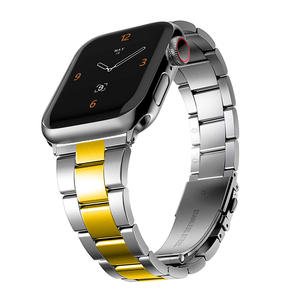 <span class=keywords><strong>Cinturino</strong></span> in <span class=keywords><strong>acciaio</strong></span> inossidabile sottile regolabile di lusso per orologio Apple Watch 9 8 7 6 Ultra 2 <span class=keywords><strong>cinturino</strong></span> 49mm 45mm 41mm 44mm oro - Product Image 6