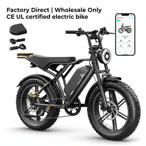 Sepeda Listrik Lipat (Fat Bike) Kecepatan Tinggi Grosir 20 Inch Baterai Ganda Rem Hidrolik Gudang EU Off Road Tercepat Ready Stock Dropshipping - Product Image 6