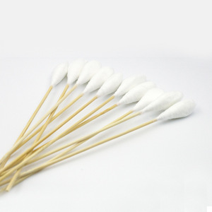 Hisopos ginecológicos largos de algodón de 20 cm, hisopos de algodón desechables estériles, tamaño grande, grado estéril, seguros para uso médico. - Product Image 2