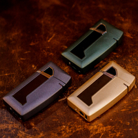 Briquet torche à flamme jet en alliage de zinc GUEVARA, rechargeable, avec logo personnalisé, commande tactile, résistant au vent, à carburant visible, pour vente en gros