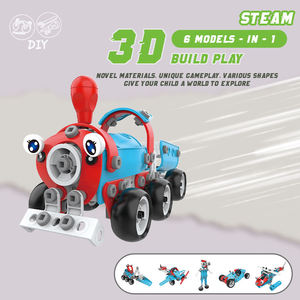 Ensemble de visserie pliable Hanye 142 pièces 6 en 1, jouet d'ingénierie STEM avec boîte de rangement pour enfants, cadeau - Product Image 2