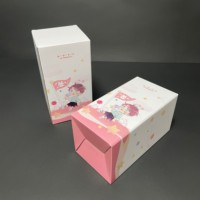 Kit cosmétique haut de gamme en forme de boîte en carton ondulé Tuck Top emballage aimant intérieur papier Kraft éponge doublure pour crème pour les yeux