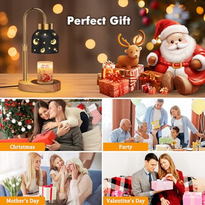 Lámpara Calentadora de Velas con Temporizador y Regulador de Intensidad, Versión Mejorada para Navidad, Calentamiento Rápido, para Todo Tipo de Cera - Product Image 2