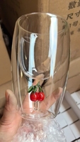 Gobelets en verre à double paroi avec design de dessin animé 3D, gobelets à café, gobelets à lait, gobelets à jus, mugs en verre