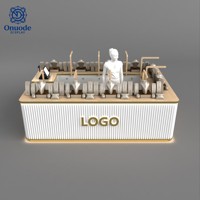 Maßgefertigter Schmuck- und Accessoires-Mall-Kiosk |   Luxus-Schmuck-Verkaufsstand |   LED-Display-Theke & Ladeneinrichtungen
