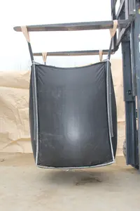 पीपी बुना बड़ा थोक fibc बैग निविड़ अंधकार leakproof काले रंग के कपड़े पैकिंग के लिए कार्बन ब्लैक