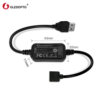 Gledopto RGB CCT Led Strip Light Strings IP65 USB Mini contrôleur de lumière avec APP et télécommande tactile