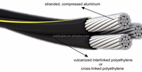 UL 600V URD CABLE 1/0, 2/0, 3/0, 4/0 Triplex Cable de aluminio URD de metro de CABLE