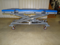 Table d'opération chirurgicale vétérinaire pour cheval, grand animal, taureau, vache, bovin, acier inoxydable, table dorsale latérale équine