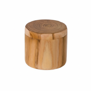 Caja de madera hecha a mano para sal, pimienta y especias, forma redonda, tamaño personalizado, contenedor de especias Masala Dabba a granel - Product Image 1