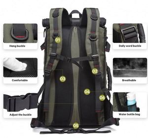 Mochila de Viaje con Muestra Gratis, Mochila Convertible Resistente, Bolsa de Lona Convertible, Apta para Laptop de 15.6 Pulgadas, para Hombres y Mujeres - Product Image 4