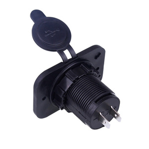 Dual <b>Usb</b> Car Charger <b>5V</b> <b>1A</b> 2.<b>1A</b> With Voltage Meter For Vehicle Use - Product Image 3