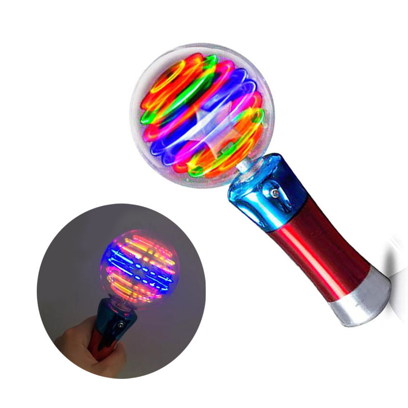 2022 светящиеся спиннинговые игрушки, светодиодная Волшебная кукла, палочка принцессы, пентаграмма, светящийся шар, вращающаяся палочка, звезда, игрушка для детей, мигание