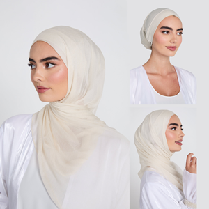مريحة عالية الجودة عادي رايون مشروط الحجاب وشاح شال مسلم فسكوز مشروط الحجاب النساء - Product Image 2