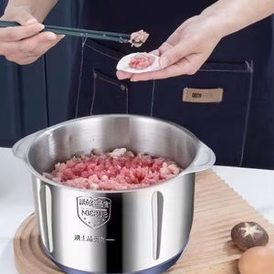 LOVFE Procesador de alimentos de acero inoxidable de alta potencia Multifuncional 5L Capacidad <span class=keywords><strong>Picadora</strong></span> de carne <span class=keywords><strong>Picadora</strong></span> de verduras - Product Image 2