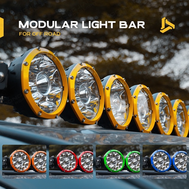 38/40/42/48/50/52 Inch Linkable Modular LED Roof Light Bar for Ranger Jeep Gladiator Tacoma Patrol Can-Am Off Road 4X4 Spotlight