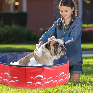 Baignoire pour animaux de compagnie, <span class=keywords><strong>piscine</strong></span> gonflable pour chiens en plein air <span class=keywords><strong>piscine</strong></span> pour animaux de compagnie sac en plastique portable thermoscellage <span class=keywords><strong>membrane</strong></span> ronde 3d de <span class=keywords><strong>piscine</strong></span> OEM - Product Image 2