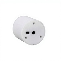 Lot de 6 fausses bougies votives blanches à piles, bougies chauffe-plat rechargeables sans flamme USB, bougies à LED avec minuterie