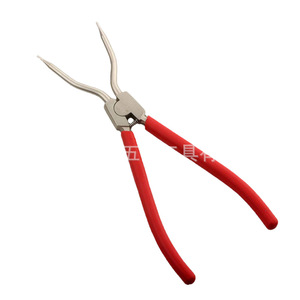 Snap Ring <b>Pliers</b> 11 Inch Straight And Bent Tips Adjustable Industrial Grade Chrome Vanadium Steel Hardware Tool - Product Image 1