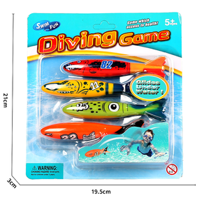 Juguete de entrenamiento de buceo submarino, tiburones, torpedos de plástico, bandidos para niños, divertidos juegos de agua y entrenamiento de natación, juguete de piscina y idea de regalo - Product Image 3