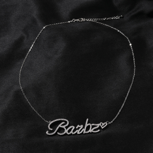 Collar con Letras Iniciales Personalizadas, Colgante con Nombre de Corazón Nuevo en Mayúsculas y Minúsculas, Cadenas Inglesas para Mujeres y Hombres, Joyería - Product Image 4