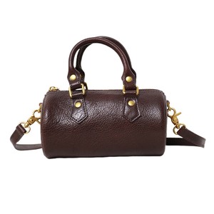 Retro Style Top Grain Cowhide <b>Mini</b> <b>Bag</b> 7 Inch Vintage Women's Handbag Tote Crossbody Water Resistant Coffee Brown Green - Product Image 5