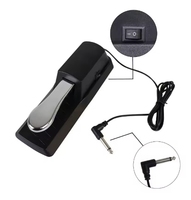 Universal Foot Pedal for Pianos and Keyboards Piano Sustain Pedal with Polarity Switch Musical Instrument Accessory