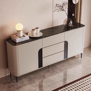 Meuble d'appoint moderne et minimaliste avec unité de rangement de style luxueux, meuble d'appoint pour le salon, table d'entrée - Product Image 3