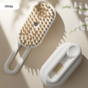 3 In 1 Rechargeable Rotatable USB Charging Dog Cat Steam <b>Brush</b> dog Steam <b>Brush</b> <b>pet</b> Cleaning <b>Brush</b> - Product Image 5