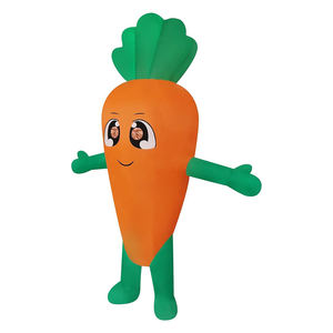 Disfraz de Zanahoria para Adultos, Divertido Disfraz de Frutas y Verduras Naranjas para Halloween, Cosplay, Pascua, Unisex - Product Image 4