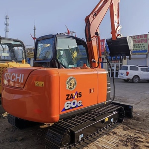 Miniexcavadora Usada Original Hitachi ZX60C-6A de 6 Toneladas, Bajo Número de Horas, Lista para Trabajar, Hitachi Zx55 Zx60 Zx70 - Product Image 1