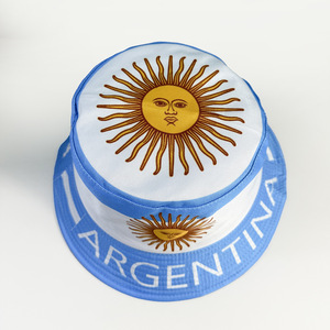Sombrero de Pescador con Bandera de <span class=keywords><strong>Argentina</strong></span> Estampada, de Doble Cara, para Exteriores, Protección Solar, 100% Poliéster, para Todas las Estaciones, para Hombre - Product Image 3