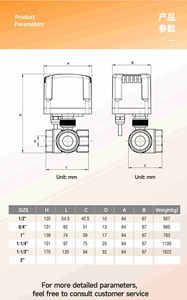 11/2 "บอลวาล์วมอเตอร์กันน้ำ220V 12V 24V 2สายปกติปิด/ปกติเปิดปิดปิดปิดปิด-ปิดรีเซ็ตไฟฟ้าบอลวาล์ว - Product Image 5