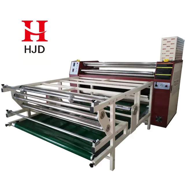 ความร้อนระเหิดอัตโนมัติผ้าห่มHJD-J9ป้ายเสื้อยืดRoller Heat Transferการพิมพ์ราคาเครื่อง