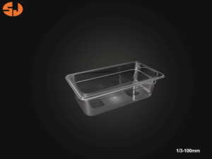 مخصص من البلاستيك الشفاف غير القابل للكسر مقالي طعام للفنادق - Product Image 2