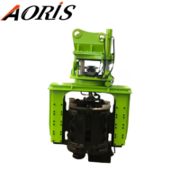 Marteau vibrant hydraulique à prise latérale en promotion pour pieux tubulaires et pieux préfabriqués
