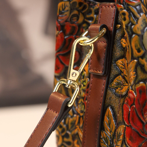 <span class=keywords><strong>Sac</strong></span> seau gravé à épaule unique pour femmes d'âge moyen rétro européennes et américaines - Product Image 5