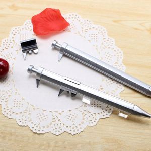 Fournitures de bureau et scolaires, papeterie multi-usages, vente en gros, stylo à bille argenté avec calibre vernier - Product Image 2