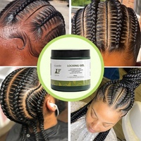 Gel Coiffant et Fixant Naturel 16 Oz pour Tresses, Brillance et Contrôle des Bords, Cire Coiffante Tendance, Produits à Marque Privée