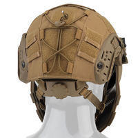 VTT cyclisme protection complète camouflage vert sécurité masque facial tactique rapide casque avec visière