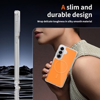 Étui magnétique robuste pour Samsung Galaxy S26 Ultra S26 S25 FE S23 S24 Plus, hybride, antichoc, compatible avec la recharge sans fil, coque rigide transparente